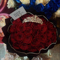 Luxury Rose Bouquet with Tiara
